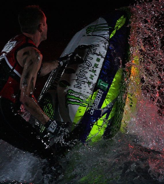 H2X water show circus jet ski performer